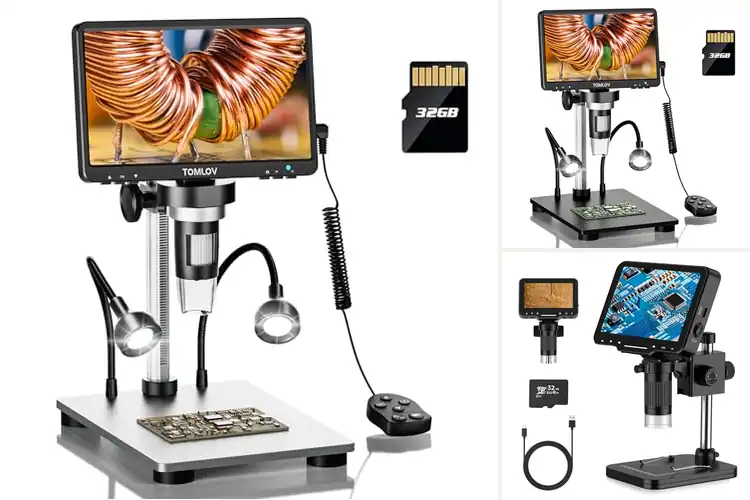 Detailed view of Best 1080P LCD Soldering Microscope