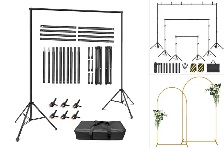 Detailed view of Best Backdrop Stands for Wedding Decorations