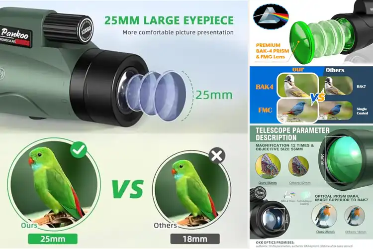 Detailed view of Best Bird Watching Monoculars For Adults With Tripod