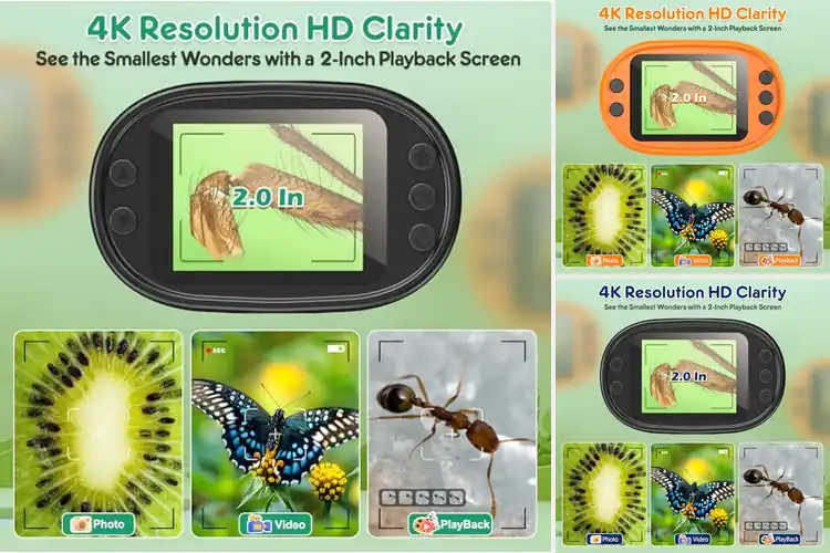 Detailed view of Best Built In Rechargeable Battery Portable Microscope