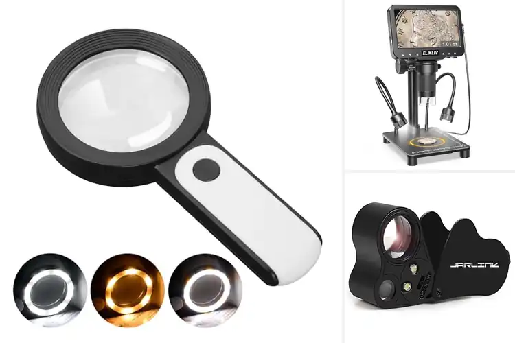 Detailed view of Best Coin Magnifiers with LED Lights