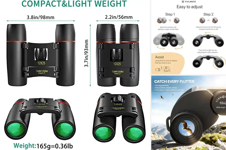 Detailed view of Best Compact Binoculars For Travel And Hiking