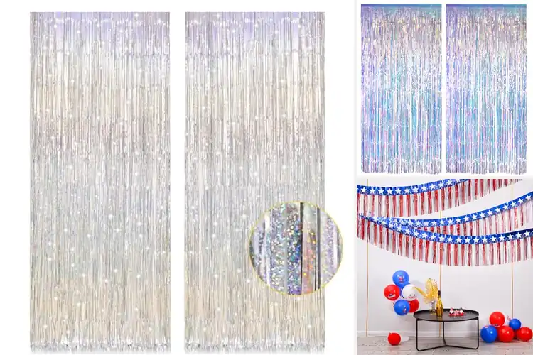 Detailed view of Best Foil Fringe Backdrops to Brighten Any Event Instantly