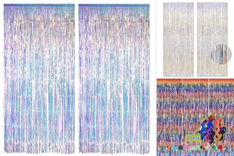 Detailed view of Best Foil Fringe Curtains