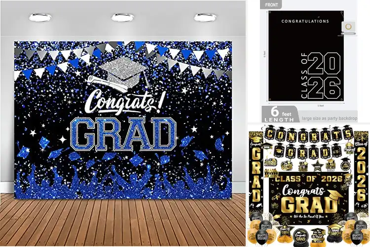 Detailed view of Best Graduation Party Backdrops for Standout Photos