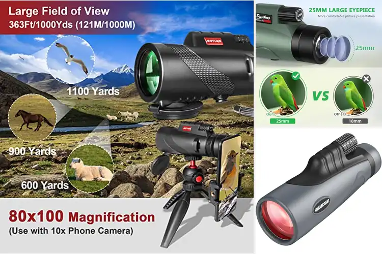 Detailed view of Best High Power HD Monoculars