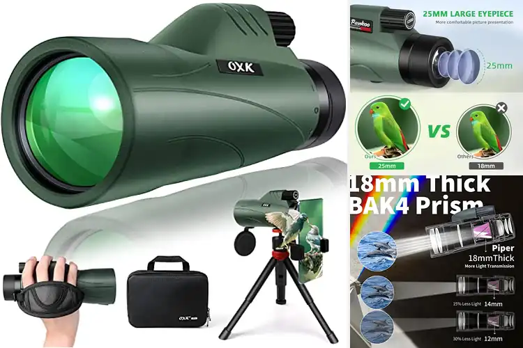 Detailed view of Best High Power Monocular 12x for Clear Views & Outdoor Fun