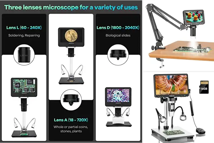 Detailed view of Best LCD Microscopes For Circuit Boards