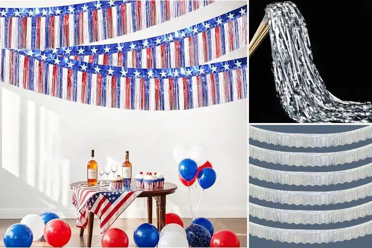 Detailed view of Best Metallic Tinsel Streamers to Elevate Your Space