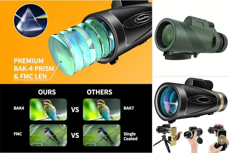 Detailed view of Best Monocular For Bird Watching And Hiking