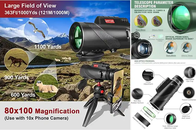 Detailed view of Best Monocular Telescopes For Smartphone Photography