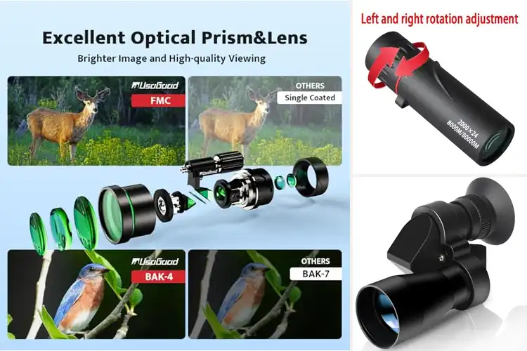 Detailed view of Best Portable Monoculars: Crystal-Clear Adventures Anywhere