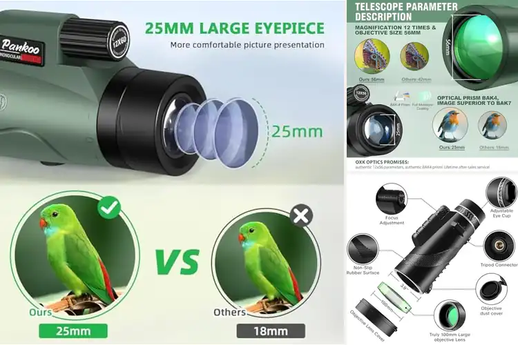 Detailed view of Best Powerful Monocular Telescopes