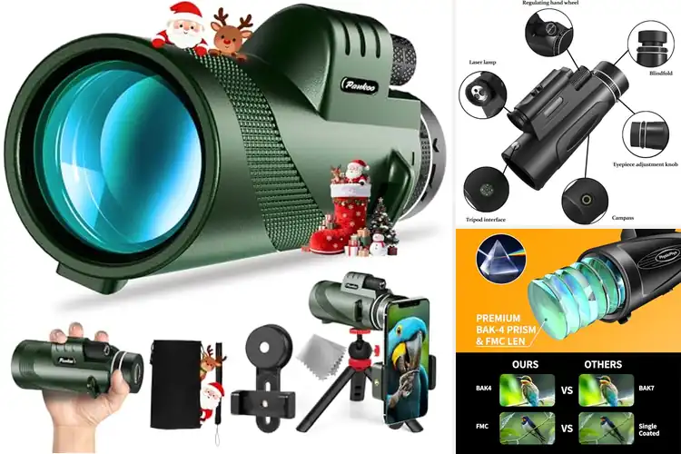 Detailed view of Best Smartphone Holder And Tripod Monocular Set